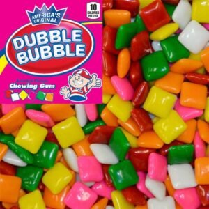 Dubble Bubble Chiclets Fruit & Mint Flavor Bubble Gum