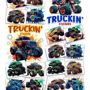 Monster Truckin' Vending Stickers 300 included