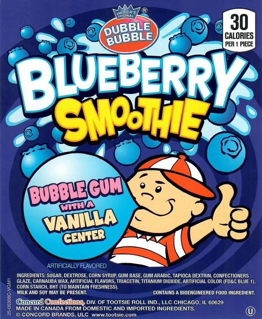 dubble bubble Blueberry Smoothie Gumball