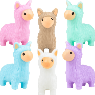 Alpaca Squishy Toys in capsules for vending