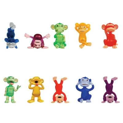 Funny monkeys in 1.1-inch capsules. 250 collectible figures in 60 combinations—great for vending, parties, and monkeying around!