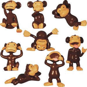 MONKC-Monkeyin' Around Figurines in two inch capsules 250 pieces