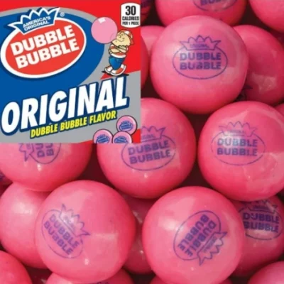Dubble Bubble gumballs in bulk, perfect for vending machines, candy buffets, and nostalgic treats.