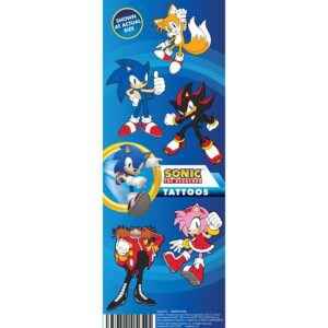 SON2FOL-Sonic The Hedgehog Temporary Tattoos in Folders 300 pieces