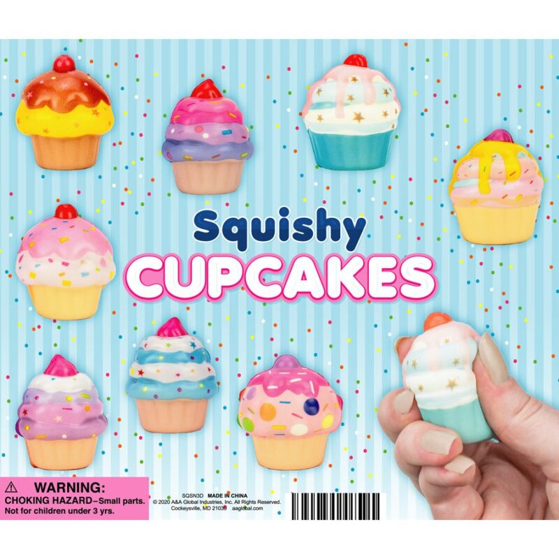 SQSN3D-Squishy Cupcake Toys Display Card