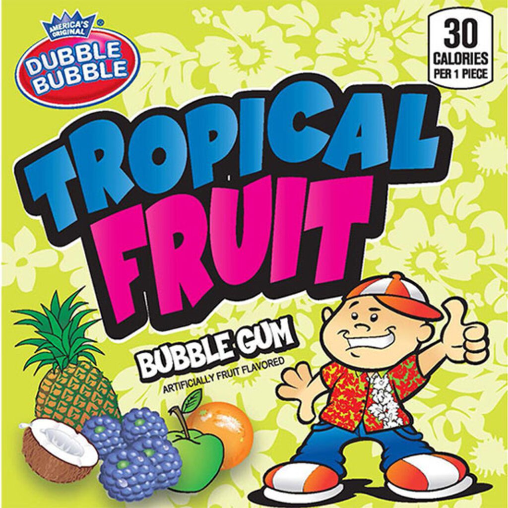 Tropical Fruit Gumballs (1-inch) 850 ct