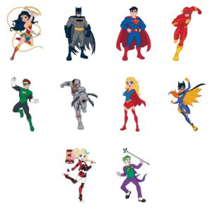 WAR95FOL-DC Comics Character Tattoos in Folders 300 pieces