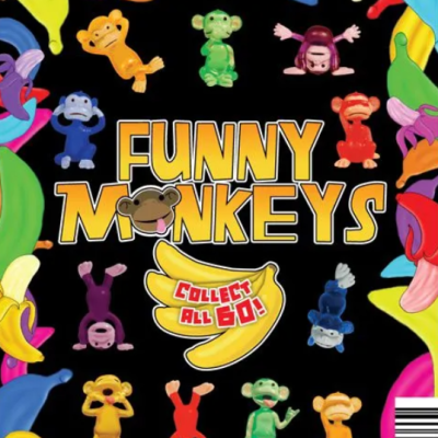 Funny Silly Monkey Figures In 1.1-Inch Capsules – 250 Count