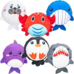 0gmix4-Round Sealife 4in Plush Asst 12pcs