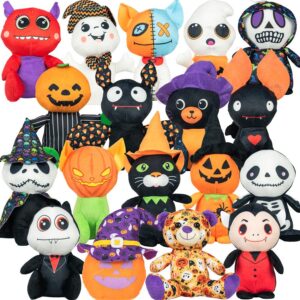 1GSMHAL5-Small Generic Halloween Plush 6in 9in Kit 108 pcs