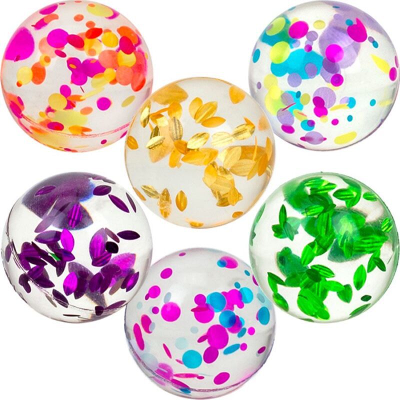 27COB-27mm Confetti Hi-Bounce Balls 250