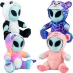 2GGIDALIEN-Medium GID Aliens in Animal Costumes 11in Asst