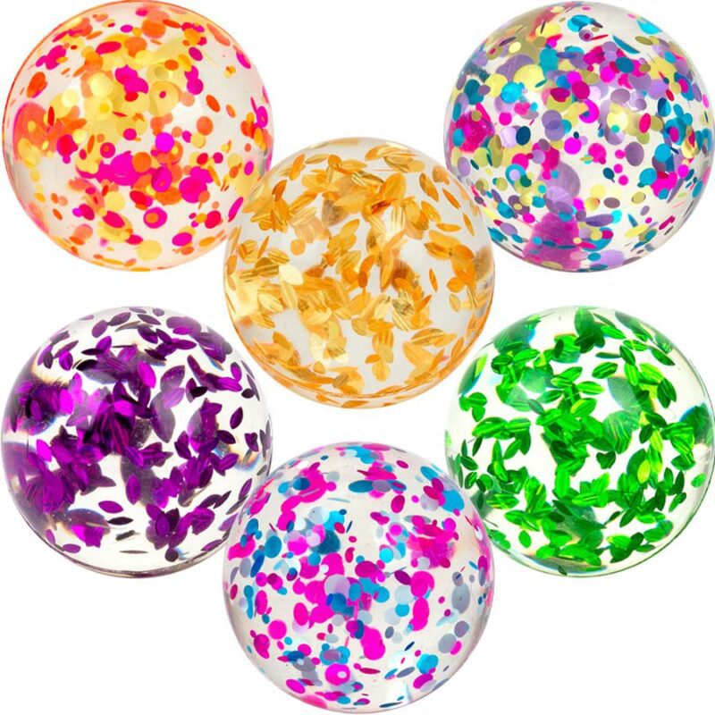 32COB-32mm Confetti Hi-Bounce Balls 100