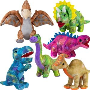 3GMETDINO-Metallic Dinosaur 11in 14in Plush Kit 30 pcs