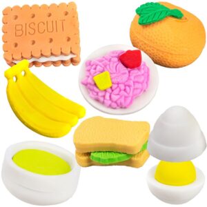 BRERCV-Breakfast is Served Erasers in 1.1in Capsules 250pcs