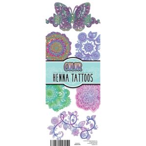 COHE34D2-Henna Colors Tattoos Display Card Front