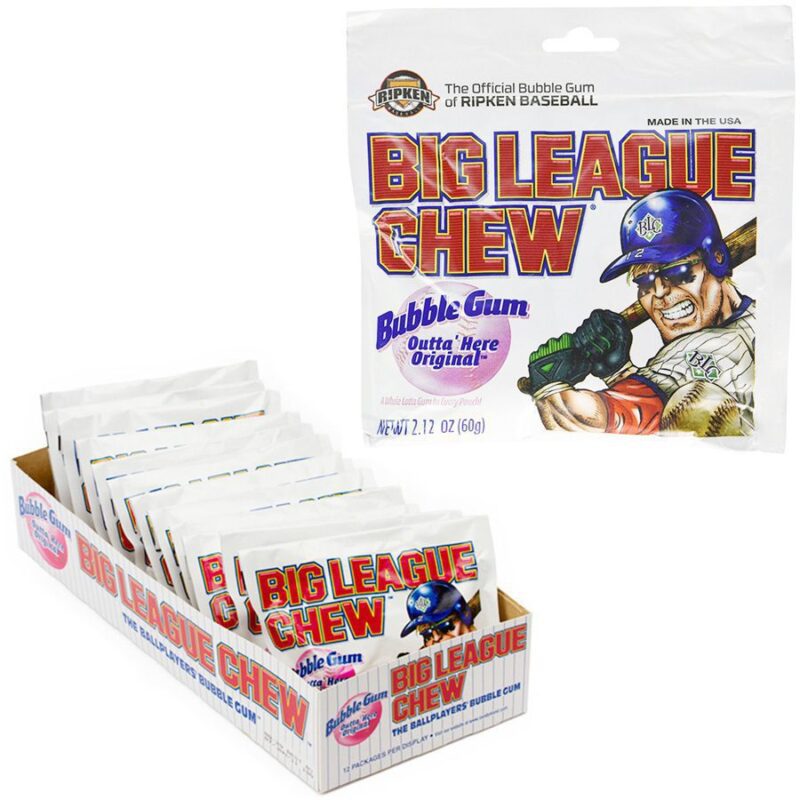 Big League Chew Bubble Gum Display Box 12pcs