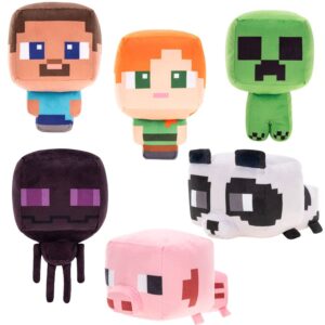 Minecraft Chibi Plush 9In-11In Asst - Minecraft Chibi Plush Shot - aa Global - 3LMCCHIB