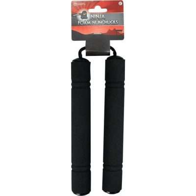 Black Foam Ninja Nunchucks – Soft Martial Arts Toys (36 Pack)
