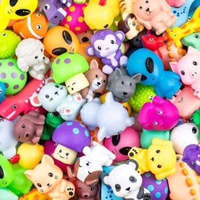 Mini Rubber Animal & Figure Assortment – 400 Pieces, 2–3″ Sizes