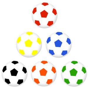 SOCCB2- Plastic 32mm 1.25in Soccer Ball Mix 100pcs