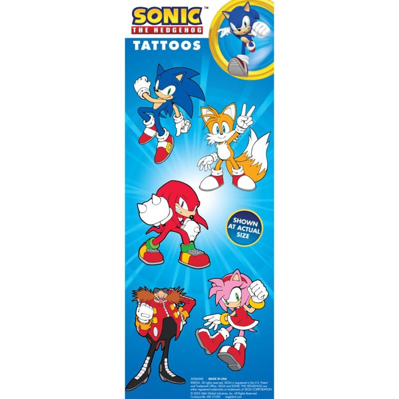 SON234D-Sonic Tattoos Display Card