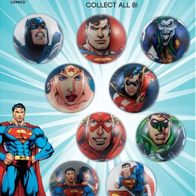 DC Comics Foam Ball Tomy Display Card