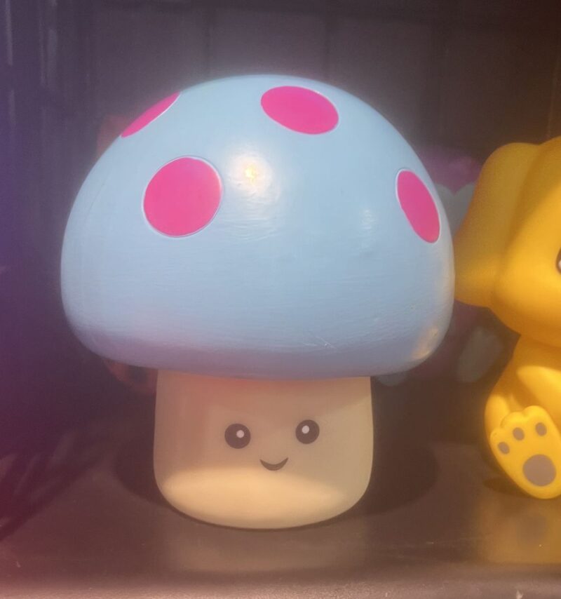 blue rubber mushroom