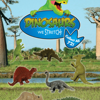 Realistic Stretchy Dinosaur Toys In 1.1-Inch Capsules – 250 Count