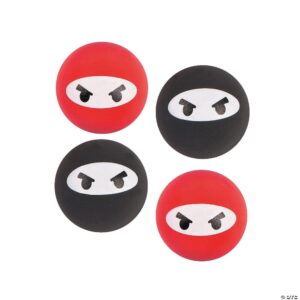 32mm Ninja Rubber Bouncy Balls (12 pcs.)