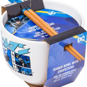 Batman Ramen Bowl with Chopsticks