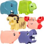 Block Style Rubber Animals 2.5in to 3.5in (50pcs)