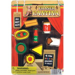 Cantina Puzzle Erasers display front