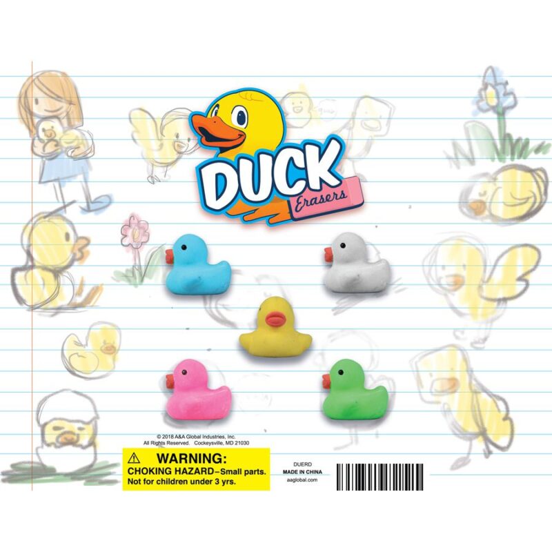 Duck Eraser Display Card