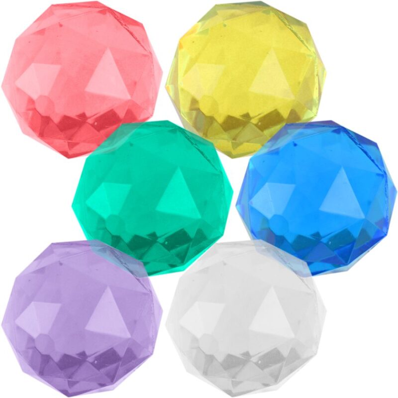 Hi Bounce Diamond Cut Ball Mix - 6 Diamond Cut Balls 49DCB