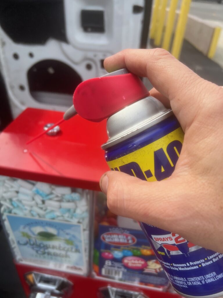 triple shop machine wd40