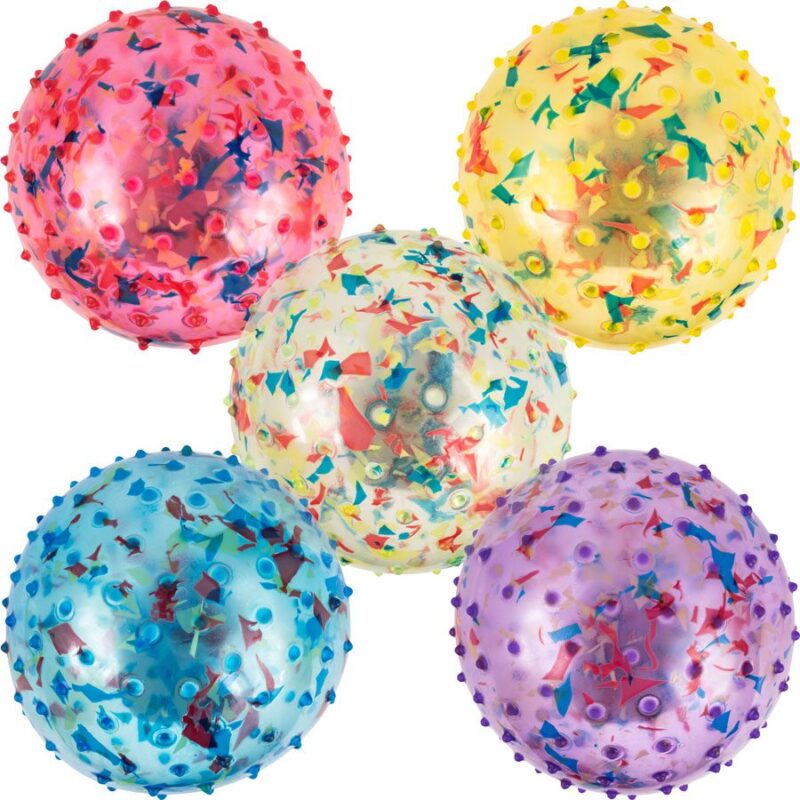 Inflatable Confetti Knobby Balls (250 pcs)