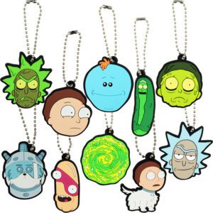 Rick and Morty 2-D Figure Keychains in 2in Capsules 250pcs