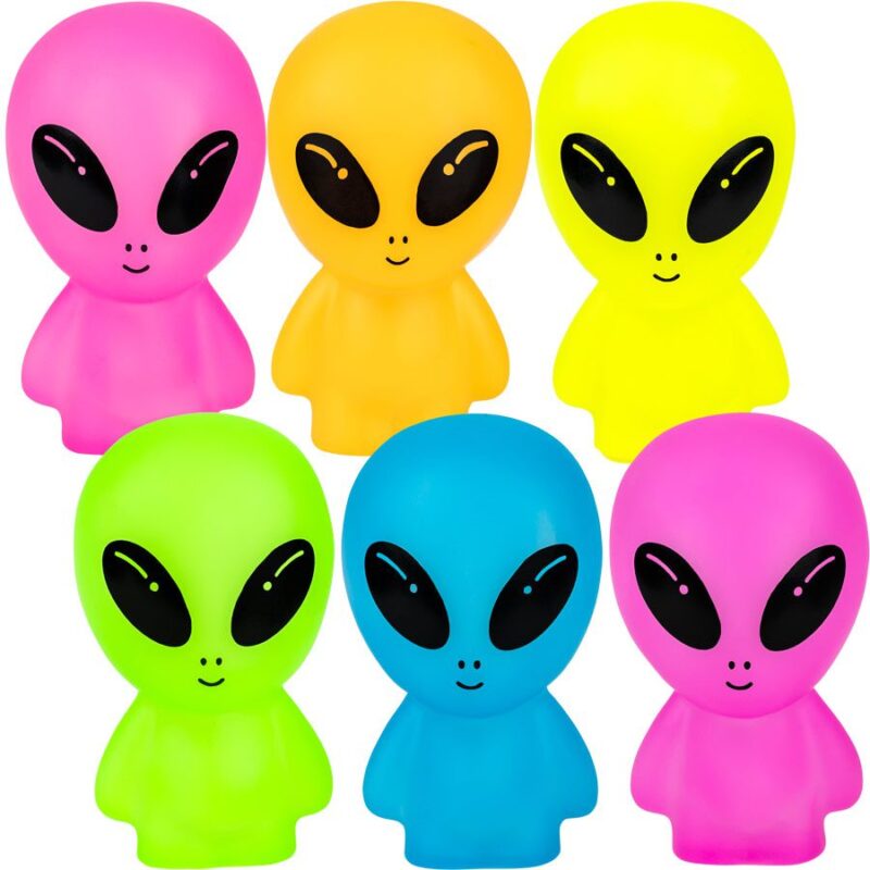 Rubber Gid Aliens 3In 50Pcs - Non Glow Rubber Aliens Shot - aa Global - RUA9B