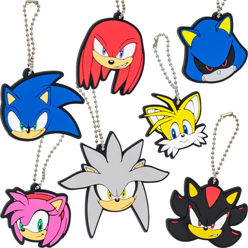 Sonic 2D Figure Keychains 2In Capsules