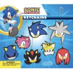 Sonic 2D Figure Keychains Display Card - Black Display Shot