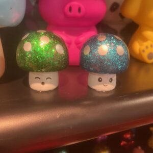 glitter mushrooms