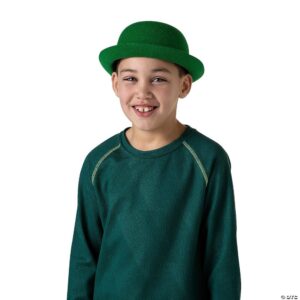 Kids Green Leprechaun Felt Derby Hats (30 Pcs.)