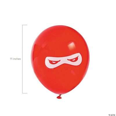 ninja warriors 11 latex balloons
