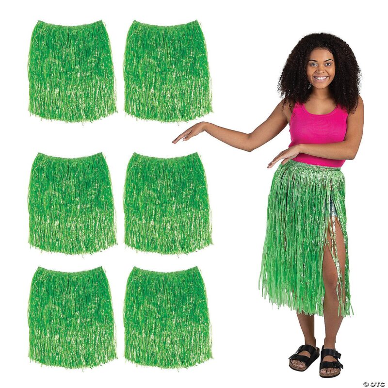 Bulk Adult’s Green Hula Skirts