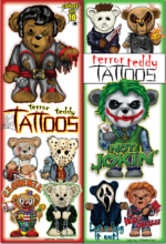 Deady Bears Tattoos in Folders (300 Pcs.)