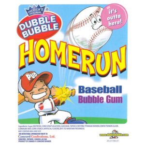 Dubble Bubble Home Run Baseball Gumballs