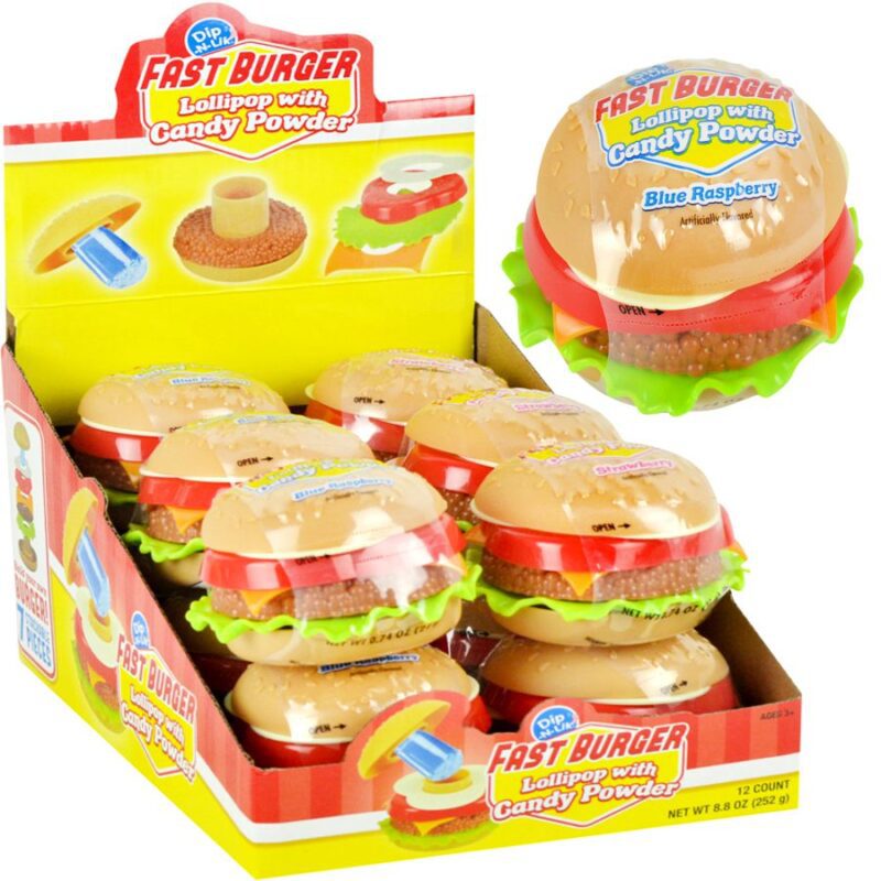 Fast Burger Dip-N-Lik Candy & Toy