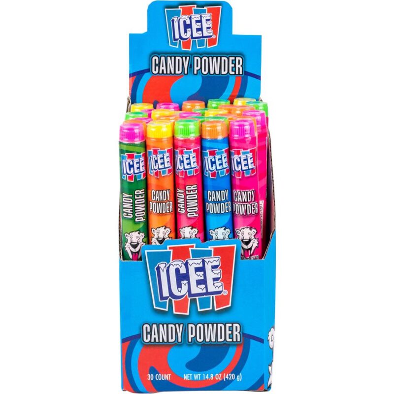 Icee Candy Powder Tubes 30Pcs - Icee Candy Powder Tubes Front Shot