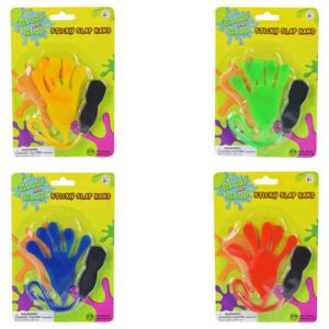 Jumbo Sticky Slap Hand with Handle (24 pcs)